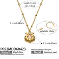 Gold and Silver Tone Shell Pearl Drop Necklace Styles view 8