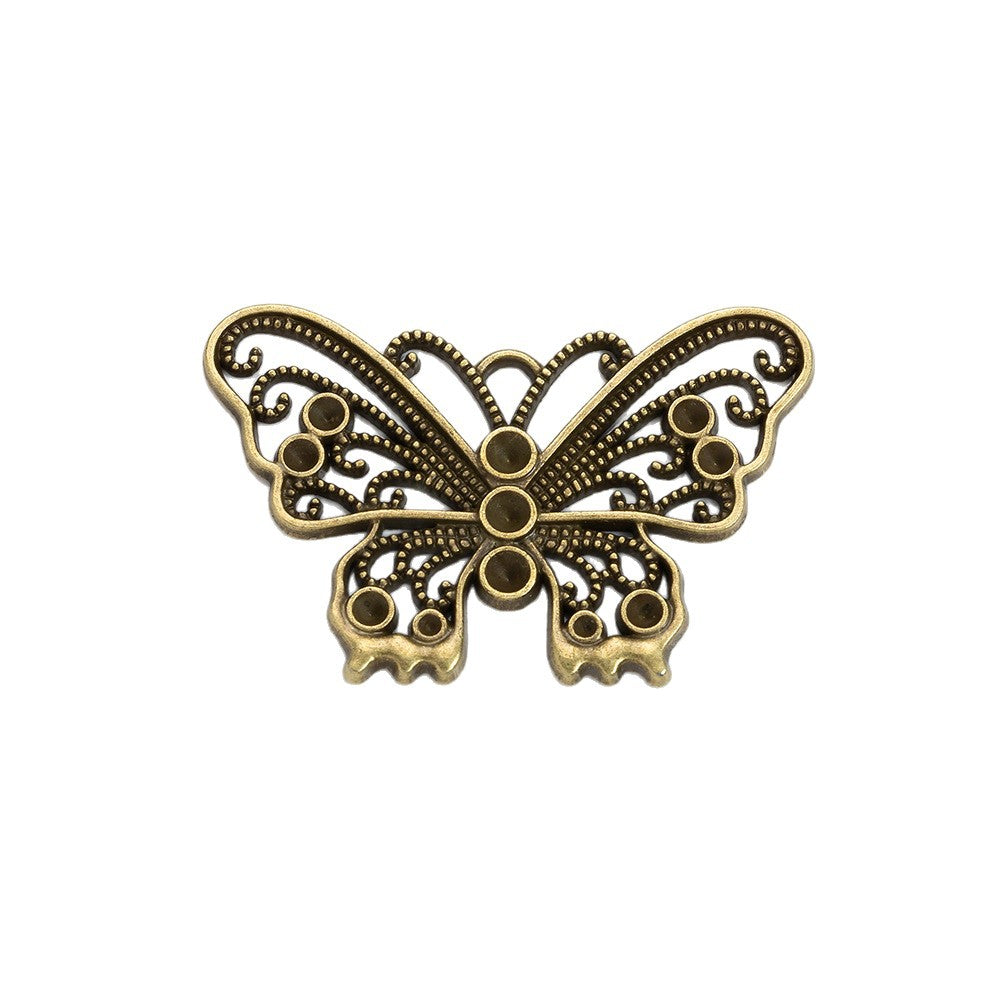 42x28mm Alloy Butterfly Charm Pendant for Necklace DIY