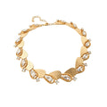 Gold Pearl Leaf Vine Necklaces and Earrings Six Styles view 5