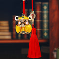 Mixed Fortune Deity Car Hangers in Six Constructions plus One Plain Red Tassel view 3
