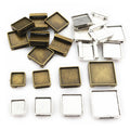 Square Cabochon Slider Trays for Flat Leather Bracelets view 5