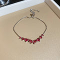Silver Gold Butterfly Heart Crystal Adjustable Bracelets Five Styles view 8