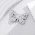 Purple Butterfly Crystal Two Designs Metal Brooch Pin view 4