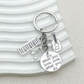 Guitar, Piano and Music Note Charm Keychains in 17 Pictured Variations for Bags and Keys view 3