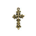 Floral Vine Cross Metal Pendant Charm For Jewelry Making view 5