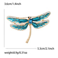 Crystal Dragonfly Brooch In Green Purple Blue And Pink view 7