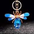 Crystal Bee Keychains in Four Wing Colors plus Assorted Option view 1