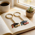 Enamel Student Graduation Cap Keychain Ring Two Tassels view 3