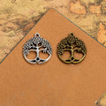Openwork Tree Of Life Medallion Metal Pendant Charm For Jewelry Making view 1