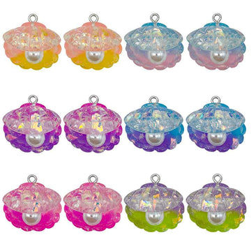 Iridescent Shell Shell Charms with 7 Listed Options