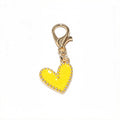 Colorful Enamel Heart Charms with Lobster Clasps in 11 Colors view 6