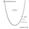 Steel Clear Necklace