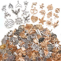 Alloy Antique Silver Mixed-Finish Metal Charms with 3 Listed Options view 1