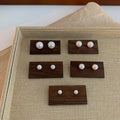 Round Pearl Look Stud Earrings in Nineteen Size and Tone Options view 3