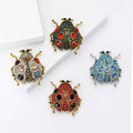 Large Crystal Ladybug Brooch In Four Color Designs view 1