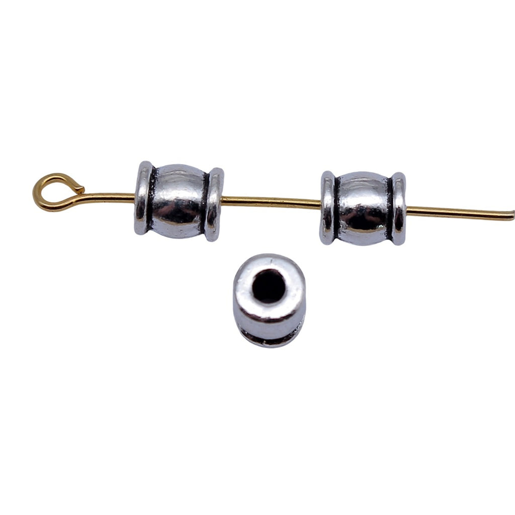 6.2x5.4x5.4mm 0.6g Antique Silver Zinc Alloy Small Hole Spacer Beads for DIY Bracelet Necklace Jewelry