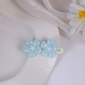 Colorful Translucent Flower Double Bloom Small Hair Clips view 2