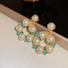 Green Floral Drops