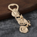 Motorcycle Shaped Metal Bottle Opener in Five Finishes view 3