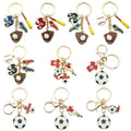 Soccer Charm Keychains in 25 Pictured Variations for Bags and Keys view 5