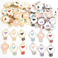 Heart Filament Light Bulb Charms in Six Colors and Two Metal Tones view 4