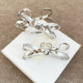 Metal Flower Leaf Bow Ring Bangle Sets Six Styles Pair view 11