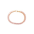 Square Zircon Tennis Bracelet Gold Silver 9 Styles view 5
