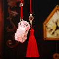 Jeweled Princess Car Hangers in Red and Pink with Unlisted Car and Sailboat Images view 4