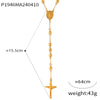 Metal Bead Crucifix