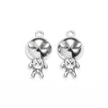 Round Head Alien Metal Pendant Charm For Jewelry Making view 6