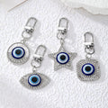 Rhinestone Evil Eye Keychains Gold Silver Eight Styles view 3