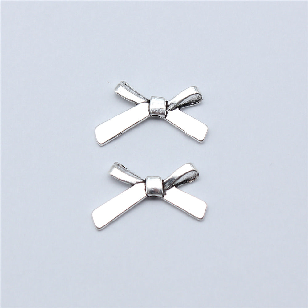 12x20mm 0.6g Zinc Alloy Bow Loose Metal Butterfly Beads for DIY Bracelet Necklace Jewelry Making