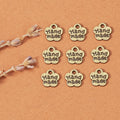 8mm Double-Sided Plum Blossom Alloy Charm Pendant