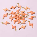 Tiny Enamel Lightning Bolt Metal Charms in Nine Colors view 6