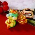 Cute Resin Fortune Dragon Keychains in Eight Poses plus Assorted Style view 2