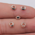 Smooth Rondelle Spacer Beads in Four Metal Finishes view 5