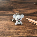 Koala Otter and Flamingo Animal Clip Keychains in Five Designs view 6