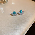 Five Mixed Black Oval Turquoise Fan And Crystal Jewelry Designs view 7