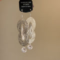 Layered Wire Oval Crystal Drop Hook Earrings Jewelry Pair view 6