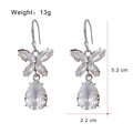 Blue Silver Tone Lock Crystal Five Designs Metal Necklace view 5