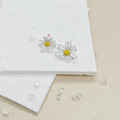 Matte Daisy Flower Stud Earrings Yellow Center 6 Colors view 4