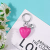Fuchsia Heart Charm