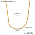 Gold Snake Chain And Ball Bead Necklaces Stackable Thin Metal view 6