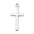 Antique Silver Zinc Alloy Cross Heart Cross Charm Pendant for DIY Earrings Necklace