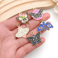Yellow Butterfly Metal Charms with 6 Listed Options view 3