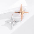 Cross Star Polished Two Designs Metal Brooch Pin for Jackets and Lapels view 5