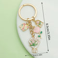 Rose, Sunflower and Flower Charm Keychains Featuring Pink Rose Across 50 Variations view 6