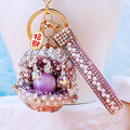 Short Pearl Curtain Shell Keychains in Eleven Colors plus Assorted Option view 3
