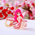 Crystal Flower Fairy Doll Keychains in Two Designs and Nine Options view 2