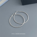Textured Round Hoop Earrings In Gold Silver And Four Sizes view 10